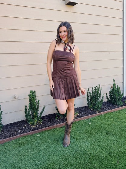 Cowgirl Crush Suede Dress