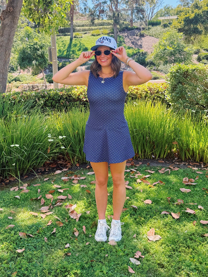 Out & About Polka Dot Athletic Dress