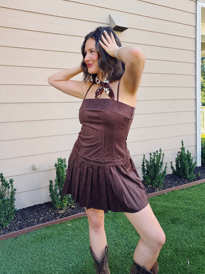 Cowgirl Crush Suede Dress