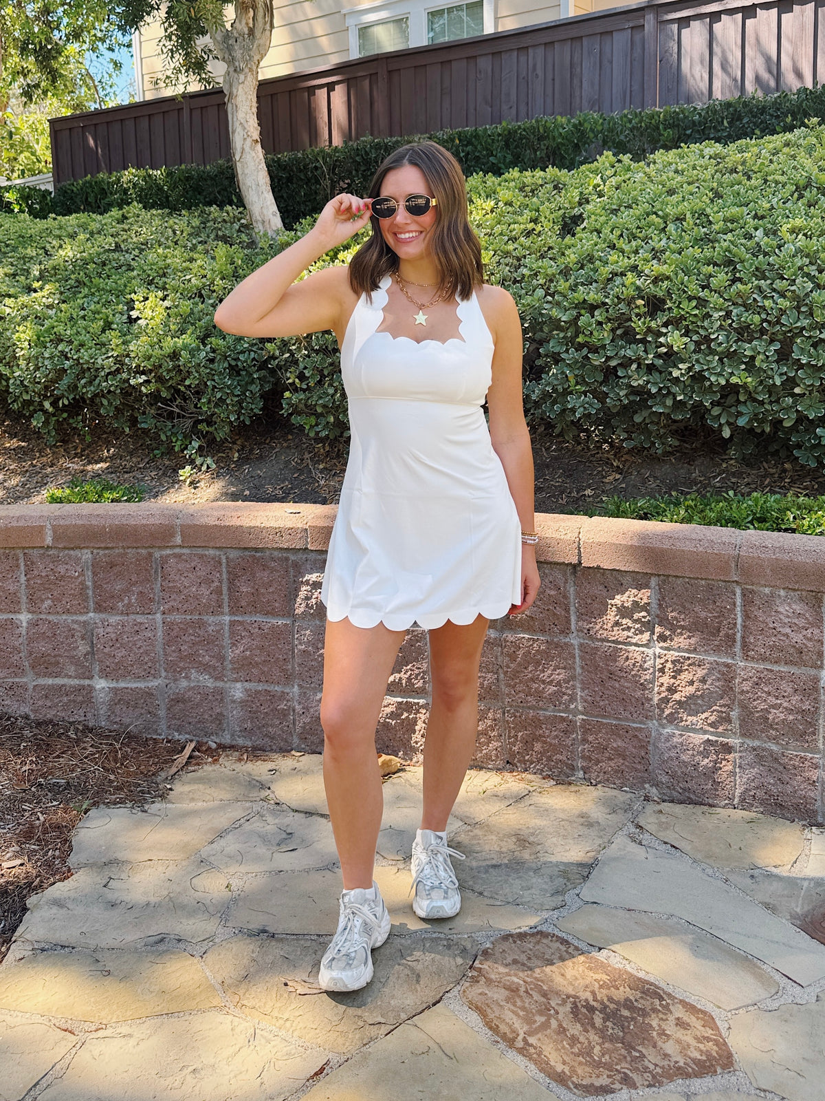 Flow State Scalloped Athletic Dress