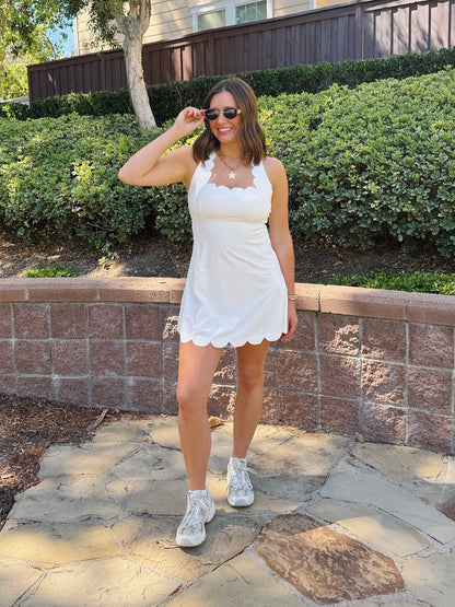 Flow State Scalloped Athletic Dress