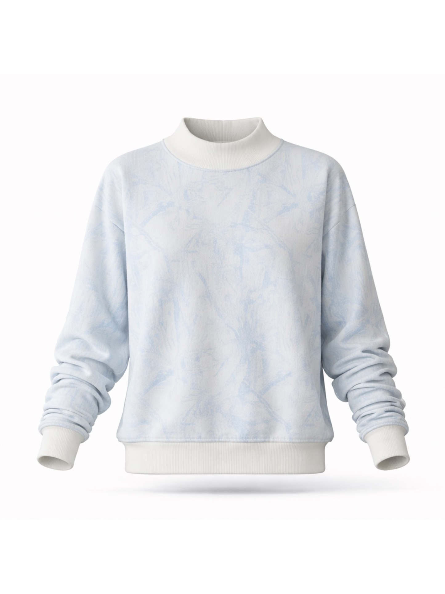 Camo Mock Neck Sweatshirt