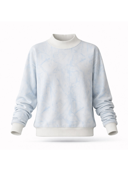 Camo Mock Neck Sweatshirt