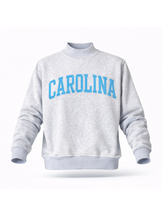 PREORDER: North Carolina Reversible Mock Neck Sweatshirt (EARLY MAY)