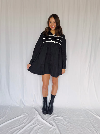 Darling Days Bow Button Down Dress