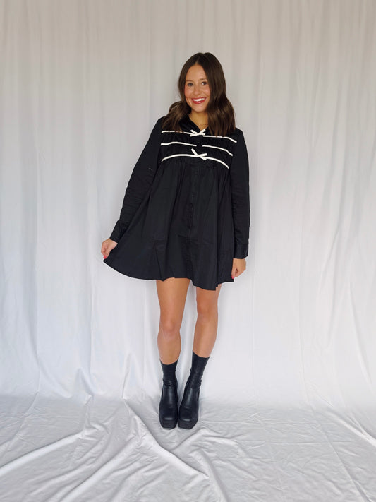 Darling Days Bow Button Down Dress