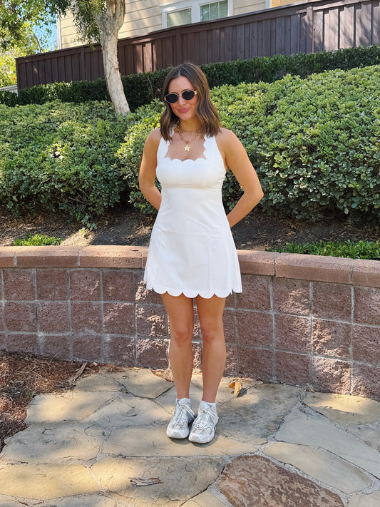 Flow State Scalloped Athletic Dress