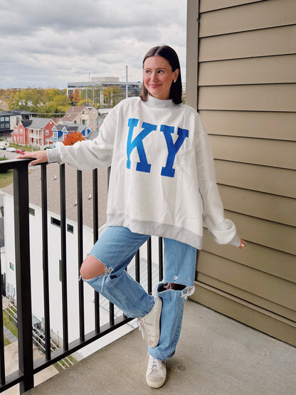 Kentucky Reversible Mock Neck Sweatshirt