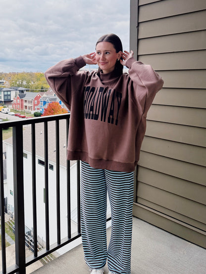 Nashville/Broadway Reversible Mock Neck Sweatshirt