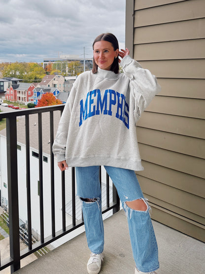 Memphis Reversible Mock Neck Sweatshirt