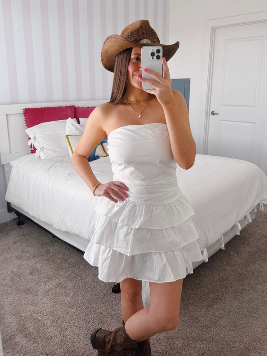 Make Your Mark Ruffle Dress