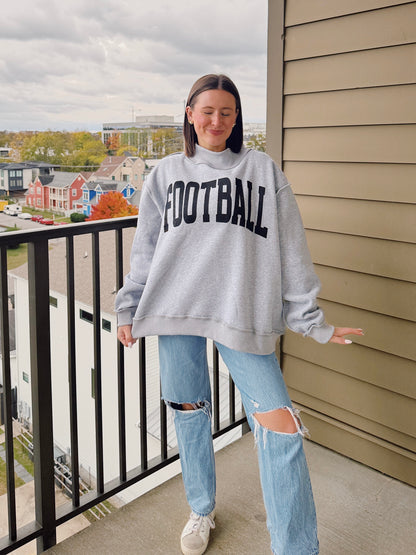 Football/Gameday Reversible Mock Neck Sweatshirt