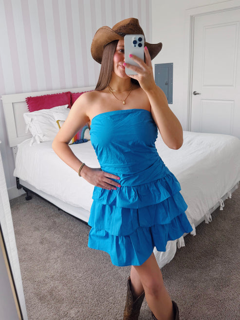 Make Your Mark Ruffle Dress – loveyoumore