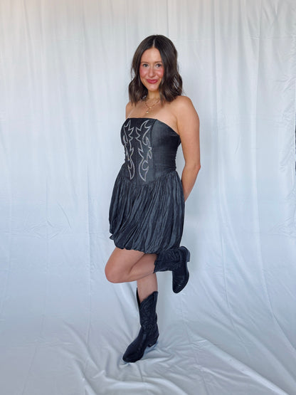 Hang Tight Honey Bubble Dress