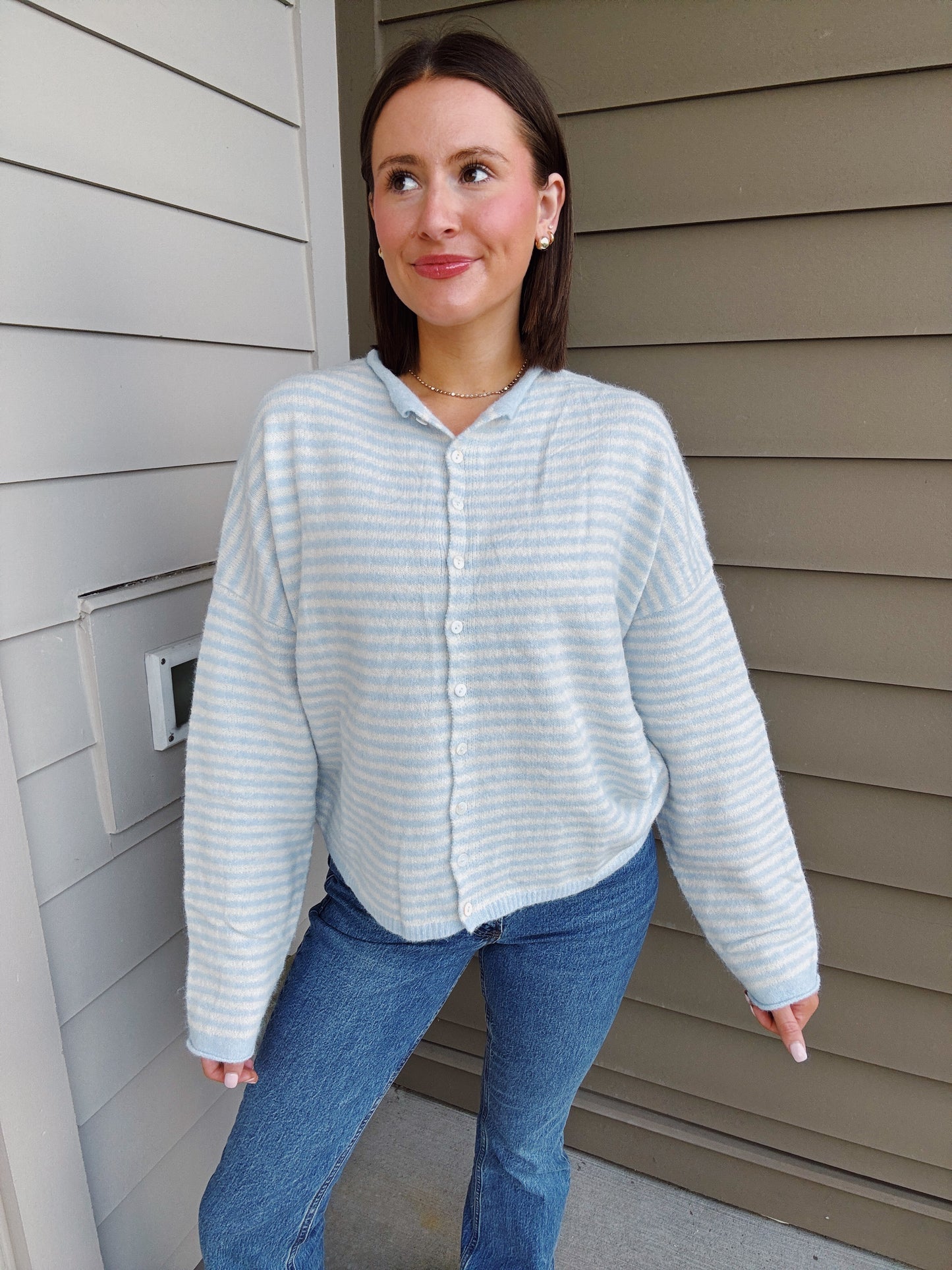 Coffee Run Button Down Cardigan