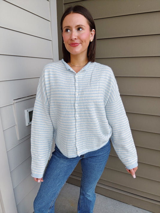 Coffee Run Button Down Cardigan