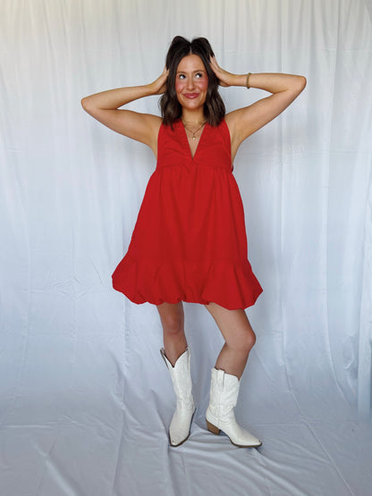 Steal a Kiss Bow Back Bubble Dress