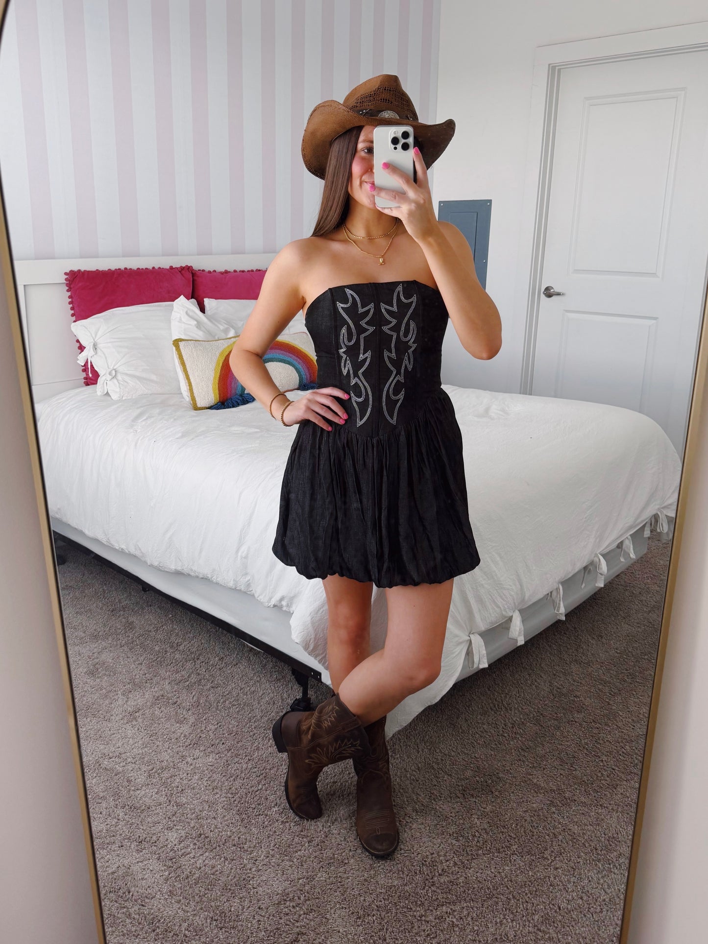 Hang Tight Honey Bubble Dress