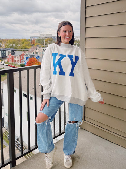 Kentucky Reversible Mock Neck Sweatshirt