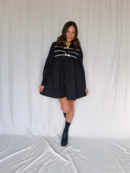 Darling Days Bow Button Down Dress