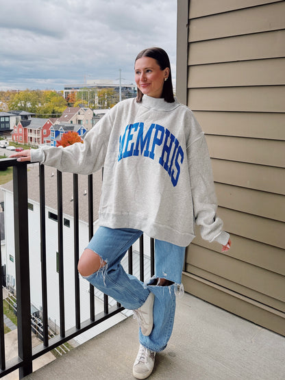 Memphis Reversible Mock Neck Sweatshirt