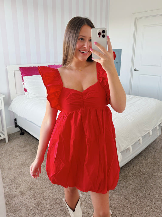 Candy Apple Bubble Dress