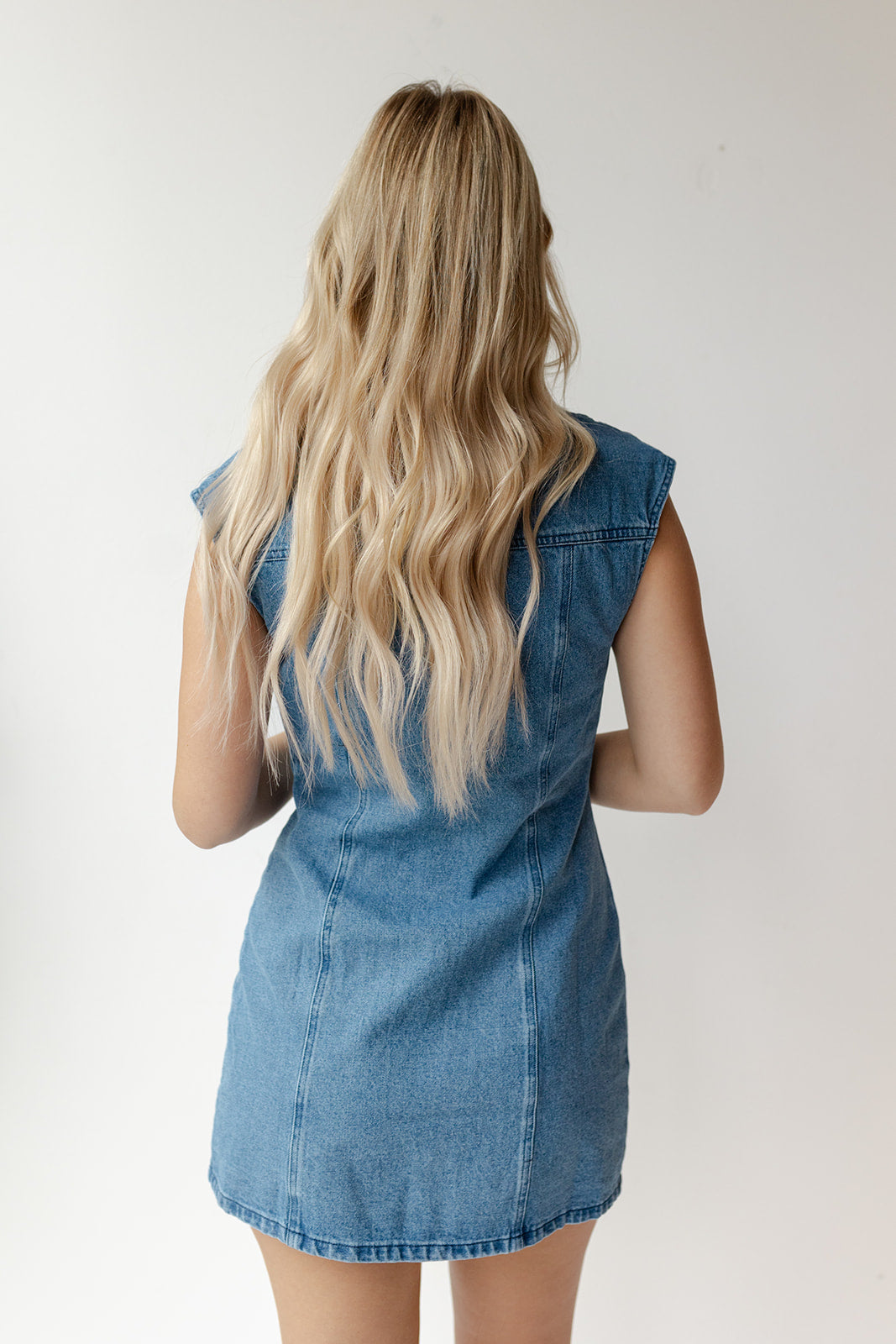 Oklahoma Smokeshow Denim Button Down Dress