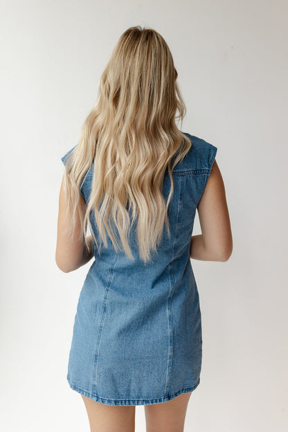 Oklahoma Smokeshow Denim Button Down Dress