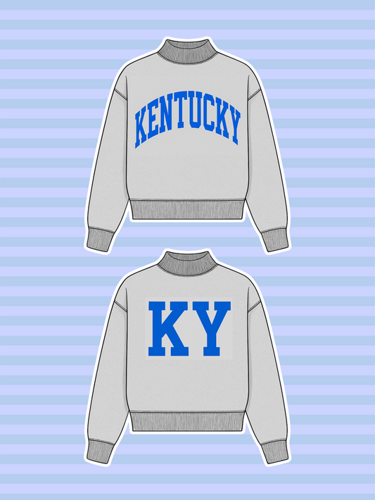 PREORDER: Kentucky Reversible Mock Neck Sweatshirt