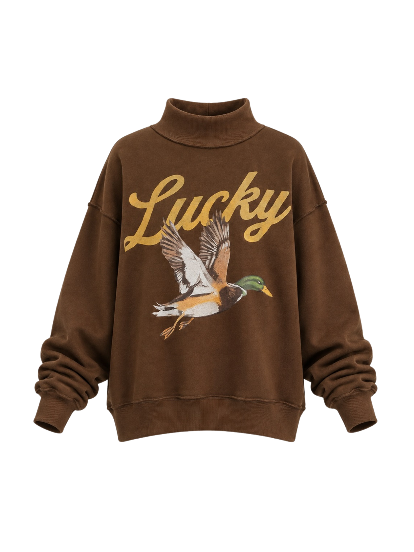 PREORDER: Lucky Duck/Mallard Reversible Mock Neck Sweatshirt (EARLY NOVEMBER)