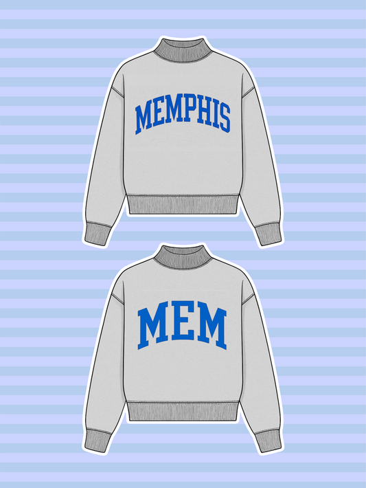 Memphis Reversible Mock Neck Sweatshirt