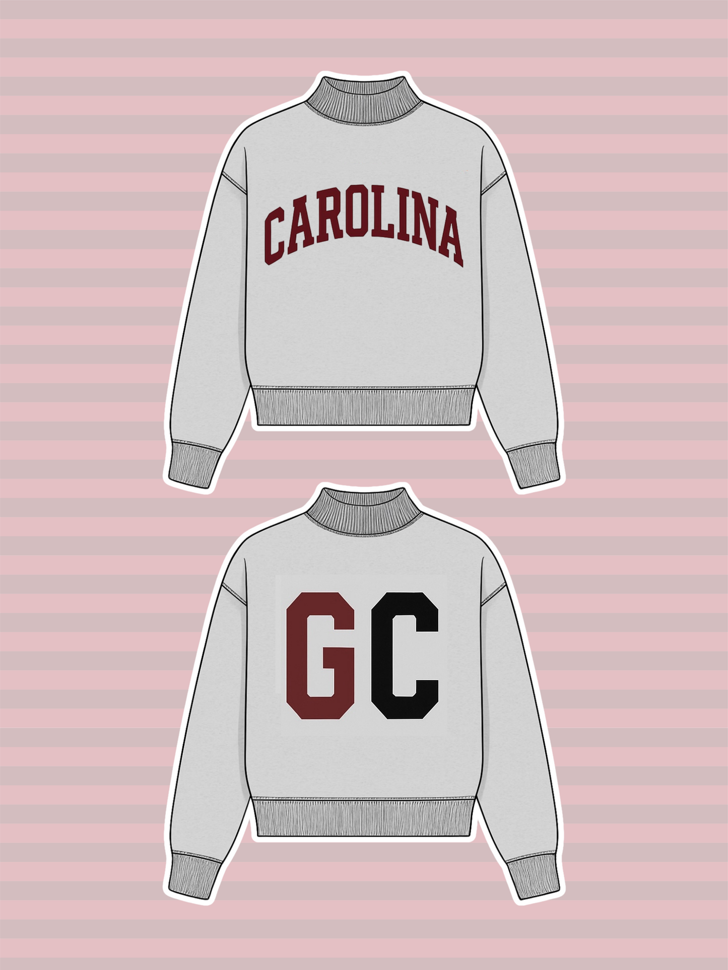 PREORDER: South Carolina Reversible Mock Neck Sweatshirt