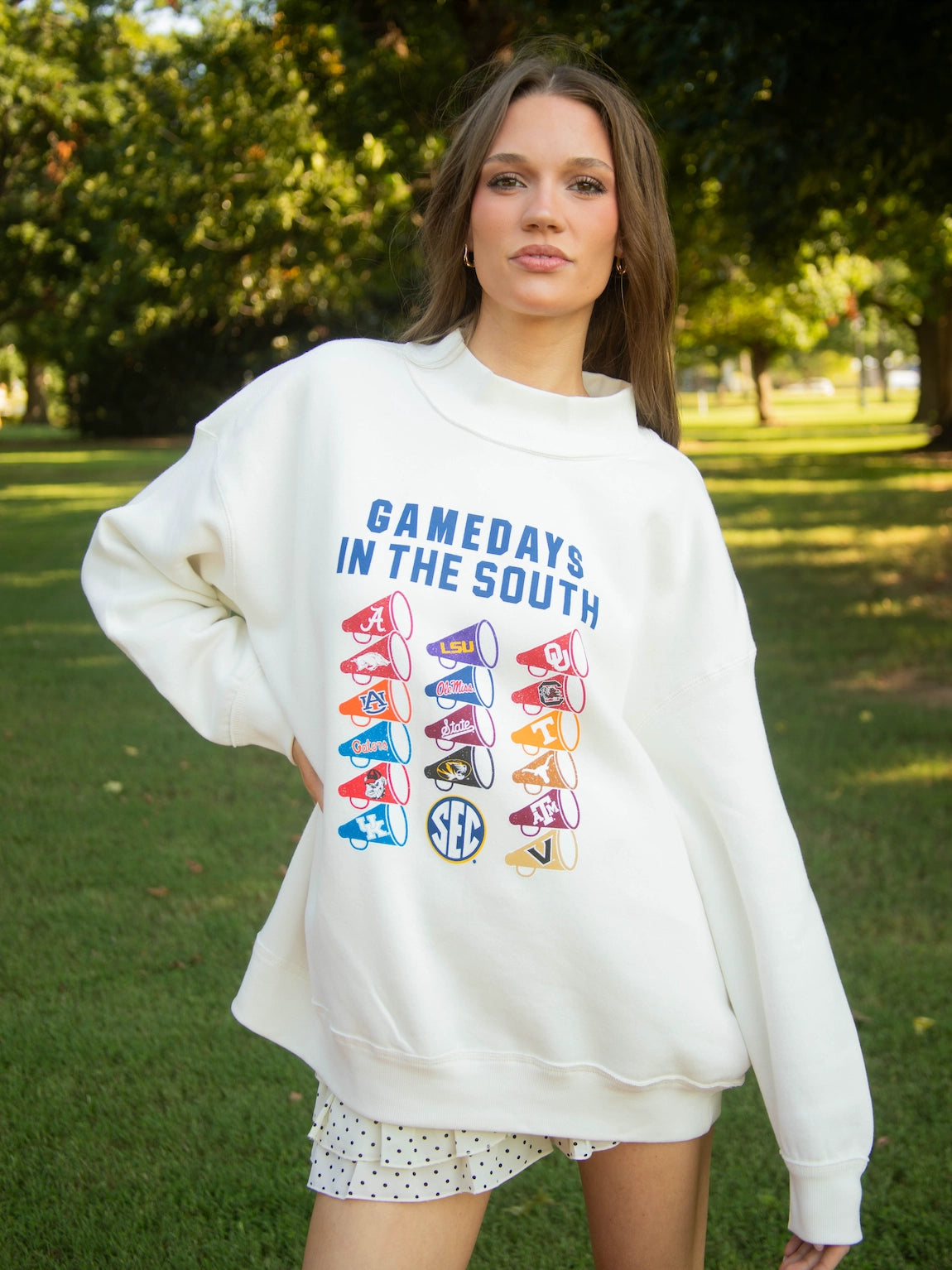 PREORDER: SEC Megaphone Mock Neck Sweatshirt (EARLY SEPTEMBER)
