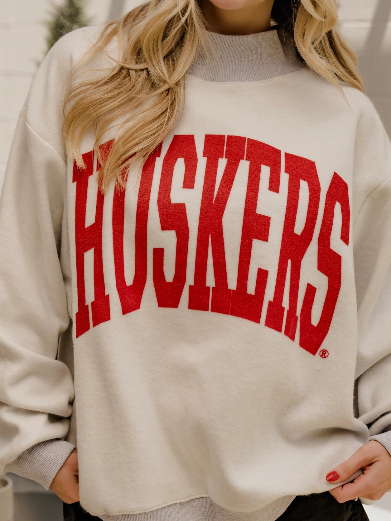PREORDER: Nebraska Reversible Mock Neck Sweatshirt