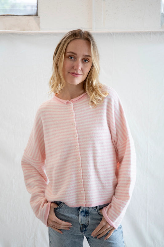 PREORDER: Coffee Run Button Down Cardigan