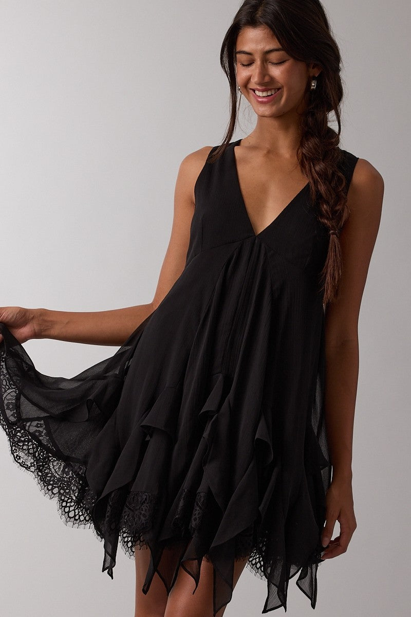 Rustic Romance Ruffle Romper Dress