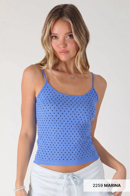 Sweet Spot Polka Dot Seamless Tank