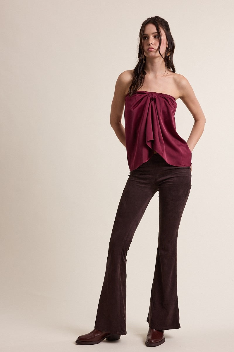 After Midnight Satin Twist Top