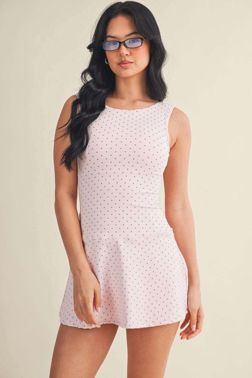 Out & About Polka Dot Athletic Dress