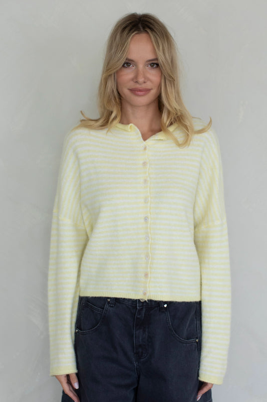 PREORDER: Coffee Run Button Down Cardigan