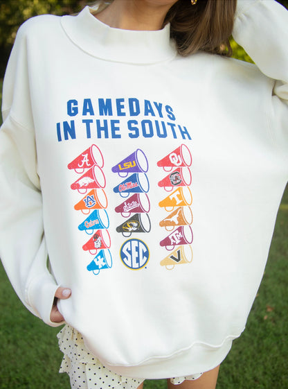 PREORDER: SEC Megaphone Mock Neck Sweatshirt (EARLY SEPTEMBER)