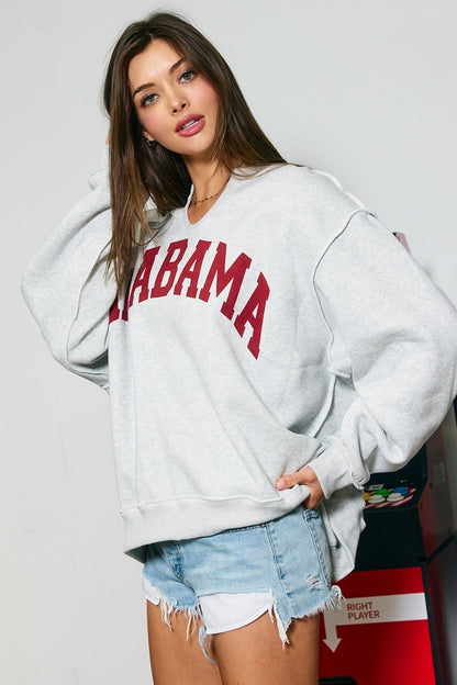 PREORDER: Alabama Reversible Split Neck Sweatshirt (EARLY AUGUST)
