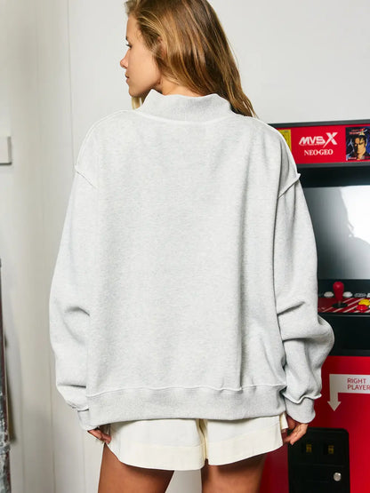 PREORDER: Boy Mom/Motherhood Reversible Mock Neck Sweatshirt (EARLY DECEMBER)
