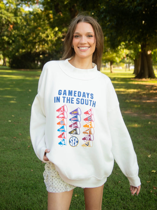 PREORDER: SEC Megaphone Mock Neck Sweatshirt (EARLY SEPTEMBER)